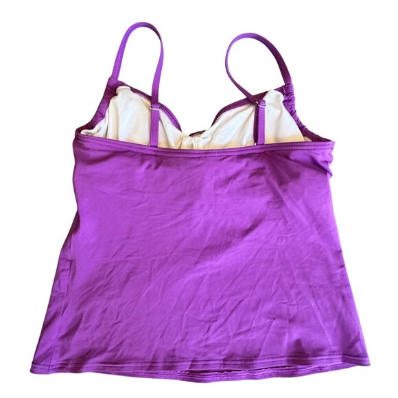 Lands End Tankini Skort Bathing Suit Womens size 8 Purple - Picture 6 of 9
